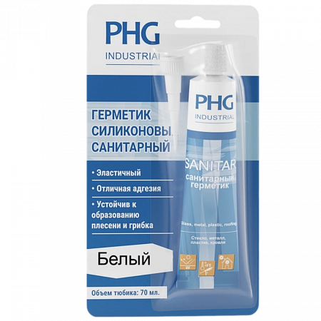 Санитарный герметик PHG Absolute Sanitar блистер (прозрачный) 70 ml